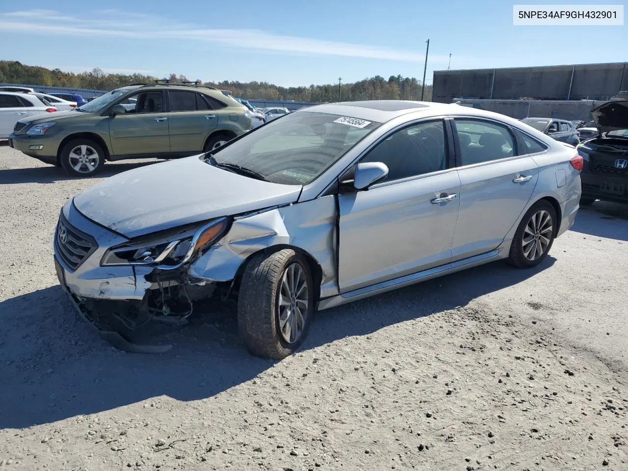 2016 Hyundai Sonata Sport VIN: 5NPE34AF9GH432901 Lot: 75745564