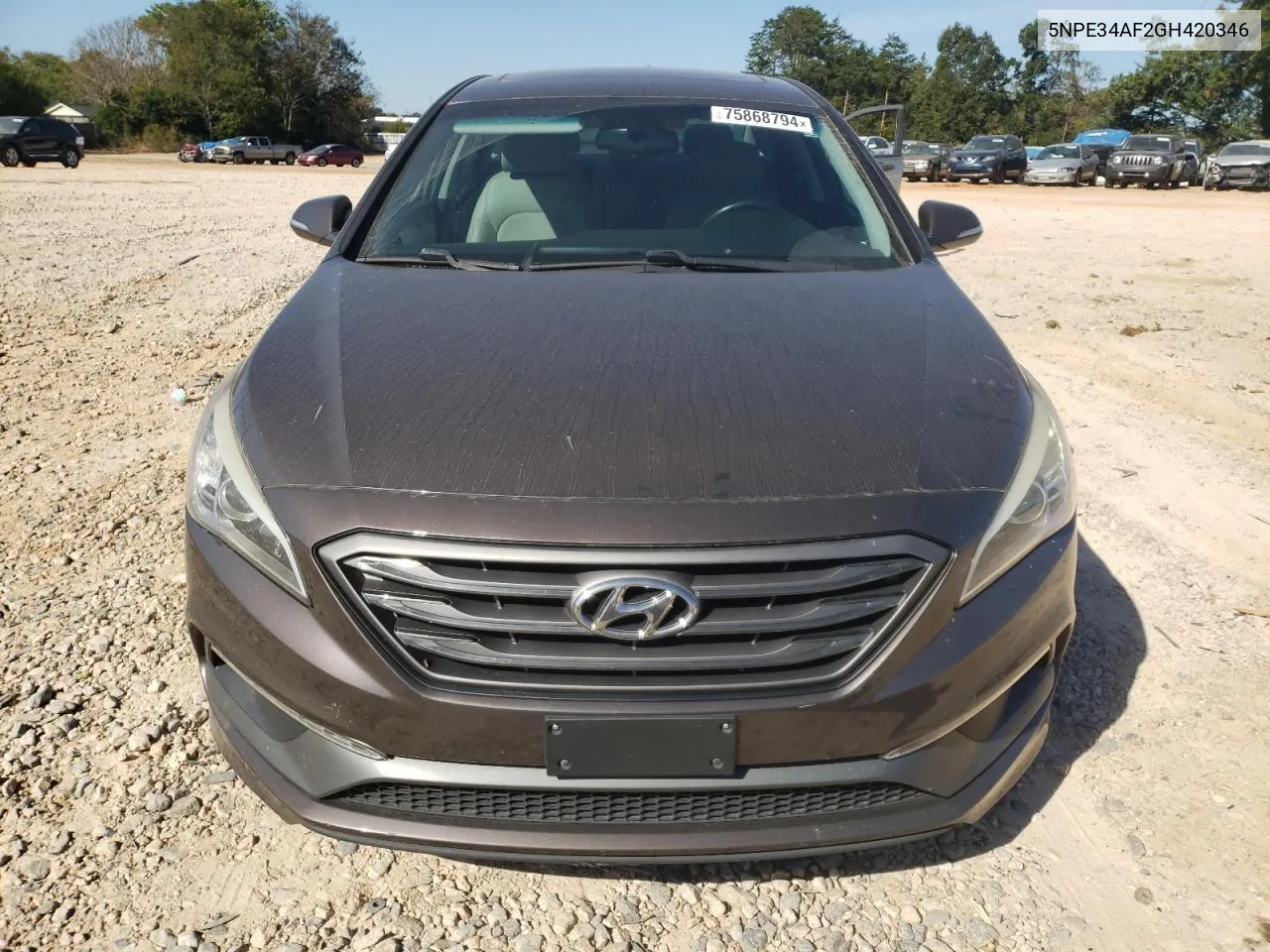 2016 Hyundai Sonata Sport VIN: 5NPE34AF2GH420346 Lot: 75868794