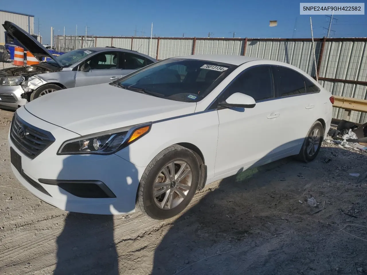 2016 Hyundai Sonata Se VIN: 5NPE24AF9GH422582 Lot: 76013134