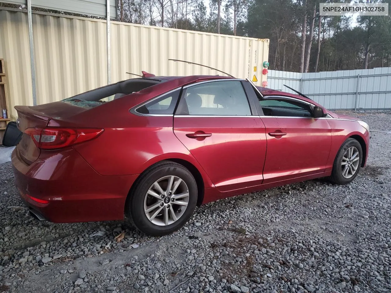 2016 Hyundai Sonata Se VIN: 5NPE24AF1GH302758 Lot: 76107624