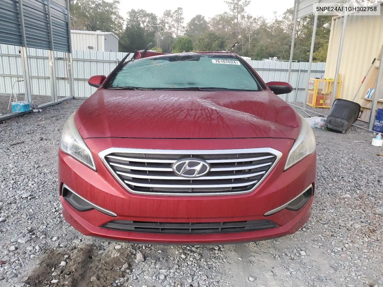 2016 Hyundai Sonata Se VIN: 5NPE24AF1GH302758 Lot: 76107624