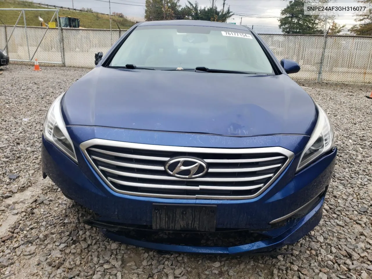 2016 Hyundai Sonata Se VIN: 5NPE24AF3GH316077 Lot: 76177154