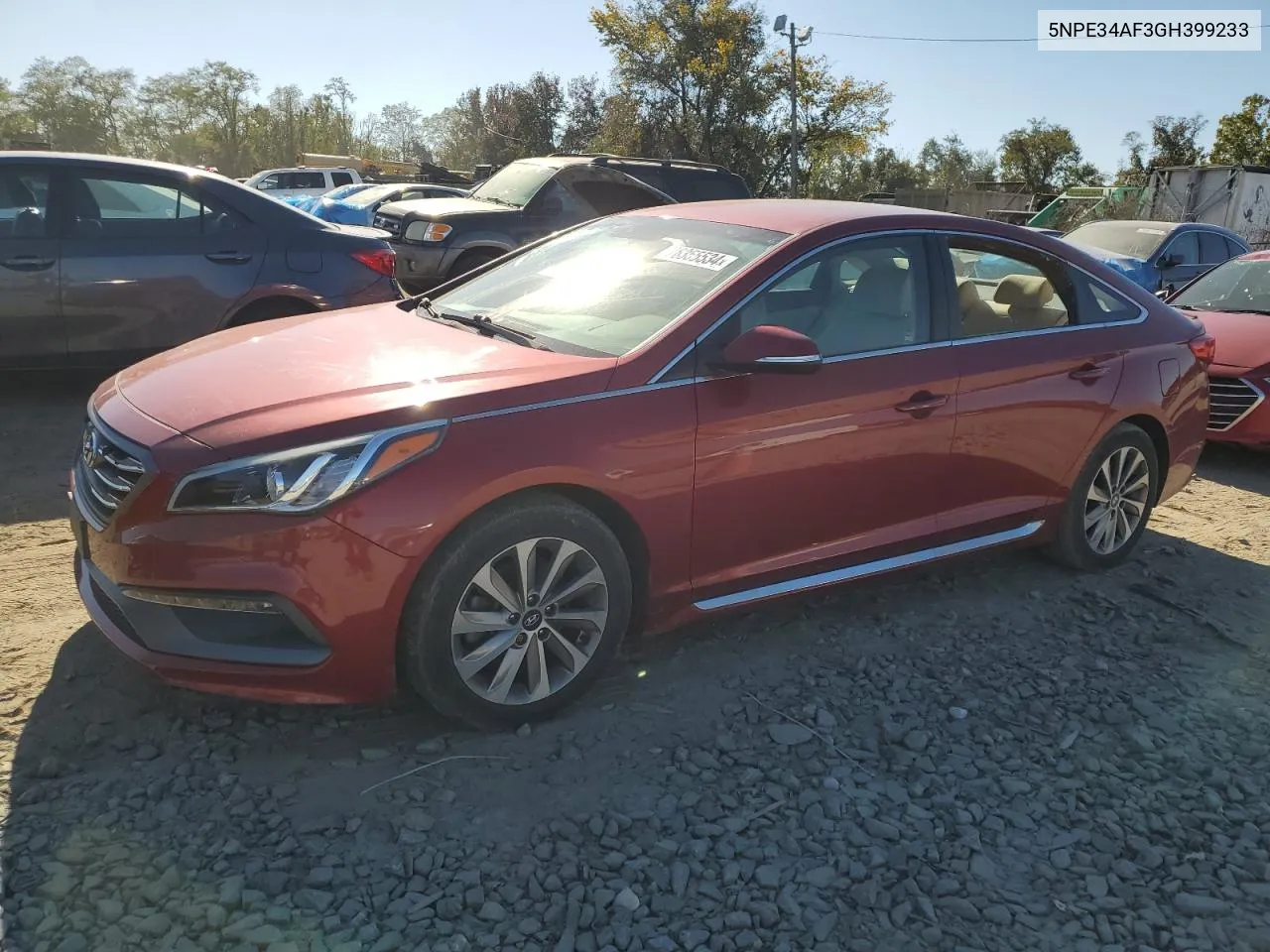 5NPE34AF3GH399233 2016 Hyundai Sonata Sport