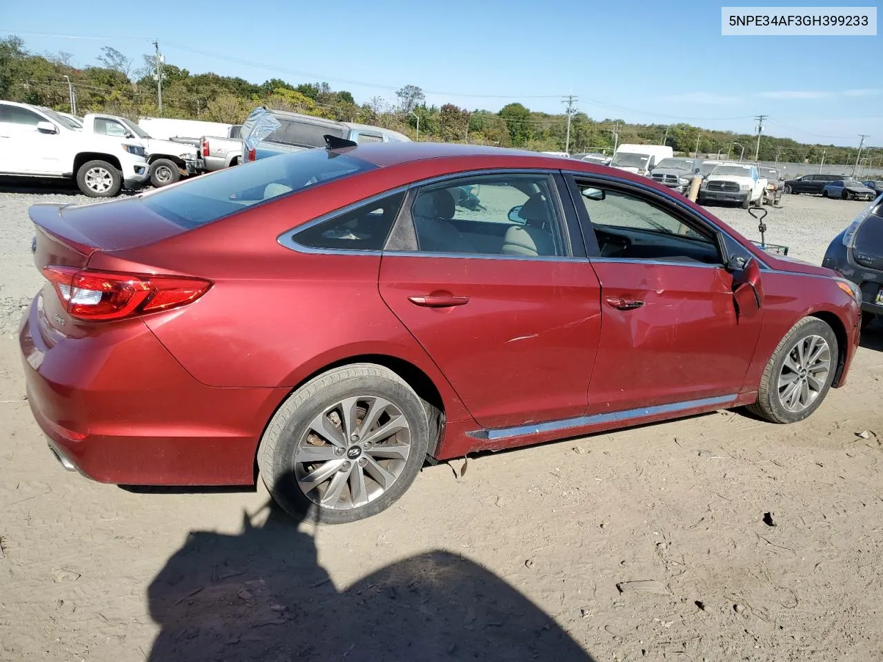 2016 Hyundai Sonata Sport VIN: 5NPE34AF3GH399233 Lot: 76355534