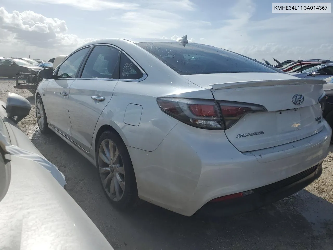 2016 Hyundai Sonata Hybrid VIN: KMHE34L11GA014367 Lot: 76372354