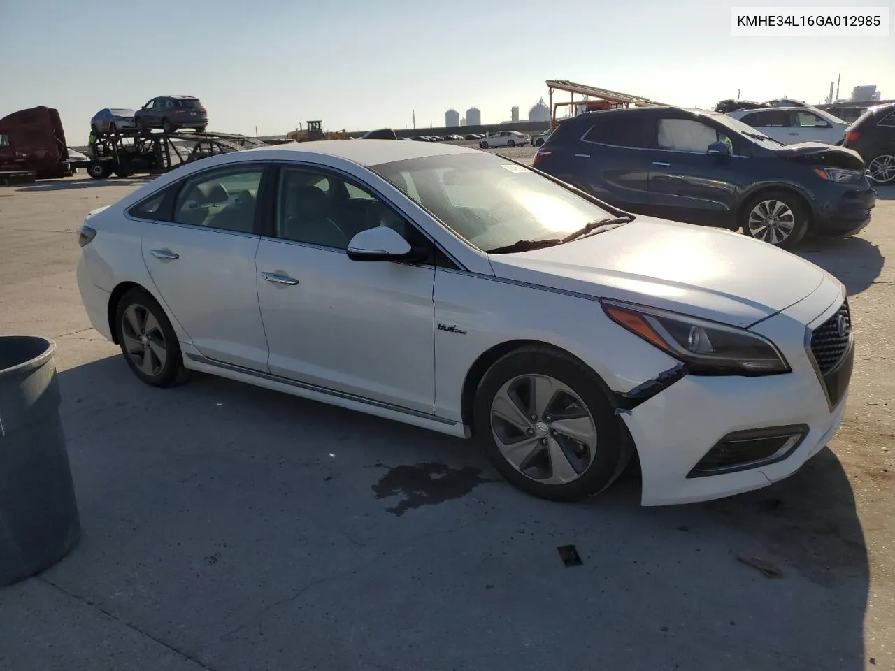 2016 Hyundai Sonata Hybrid VIN: KMHE34L16GA012985 Lot: 76495934