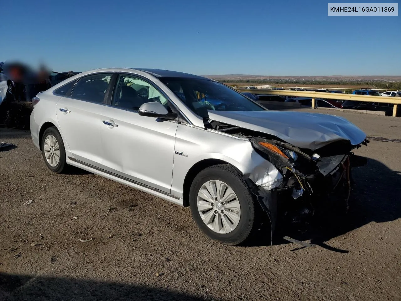 2016 Hyundai Sonata Hybrid VIN: KMHE24L16GA011869 Lot: 76550574