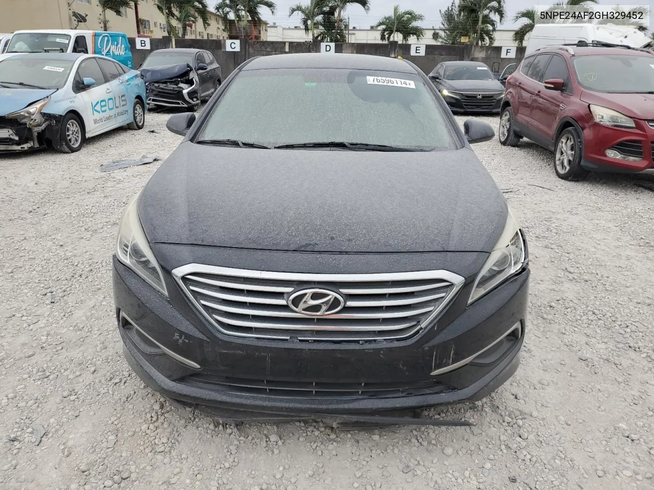 2016 Hyundai Sonata Se VIN: 5NPE24AF2GH329452 Lot: 76596114