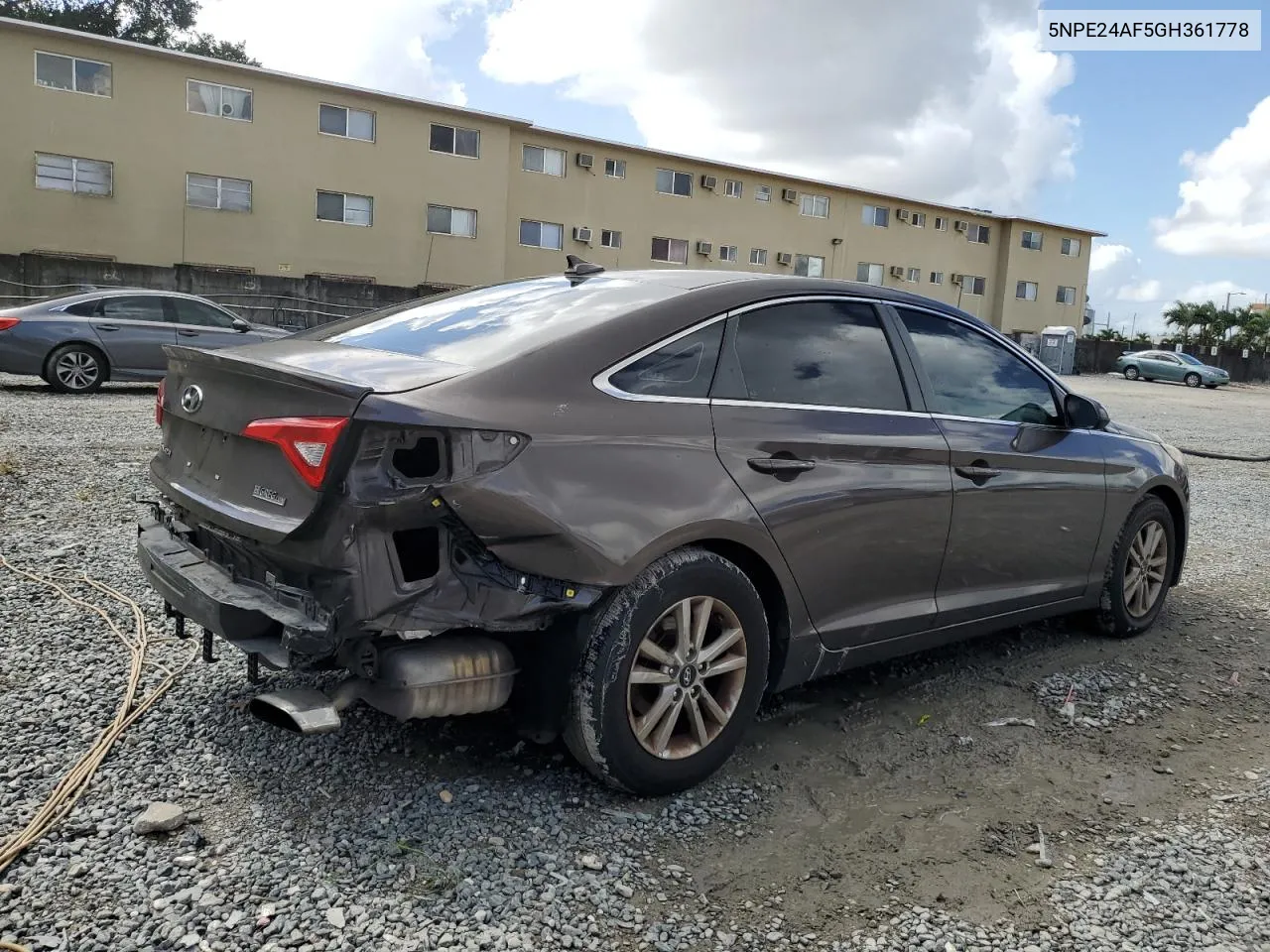 5NPE24AF5GH361778 2016 Hyundai Sonata Se