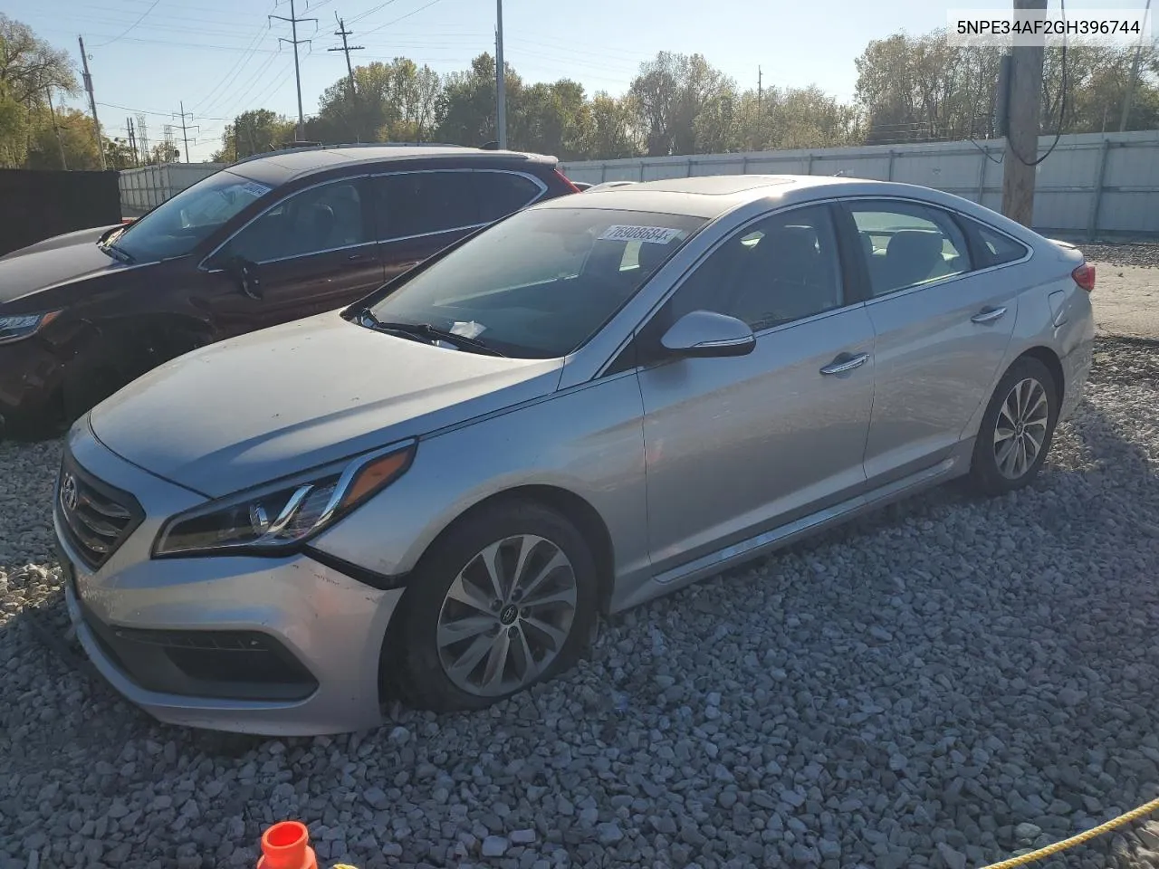 2016 Hyundai Sonata Sport VIN: 5NPE34AF2GH396744 Lot: 76908684