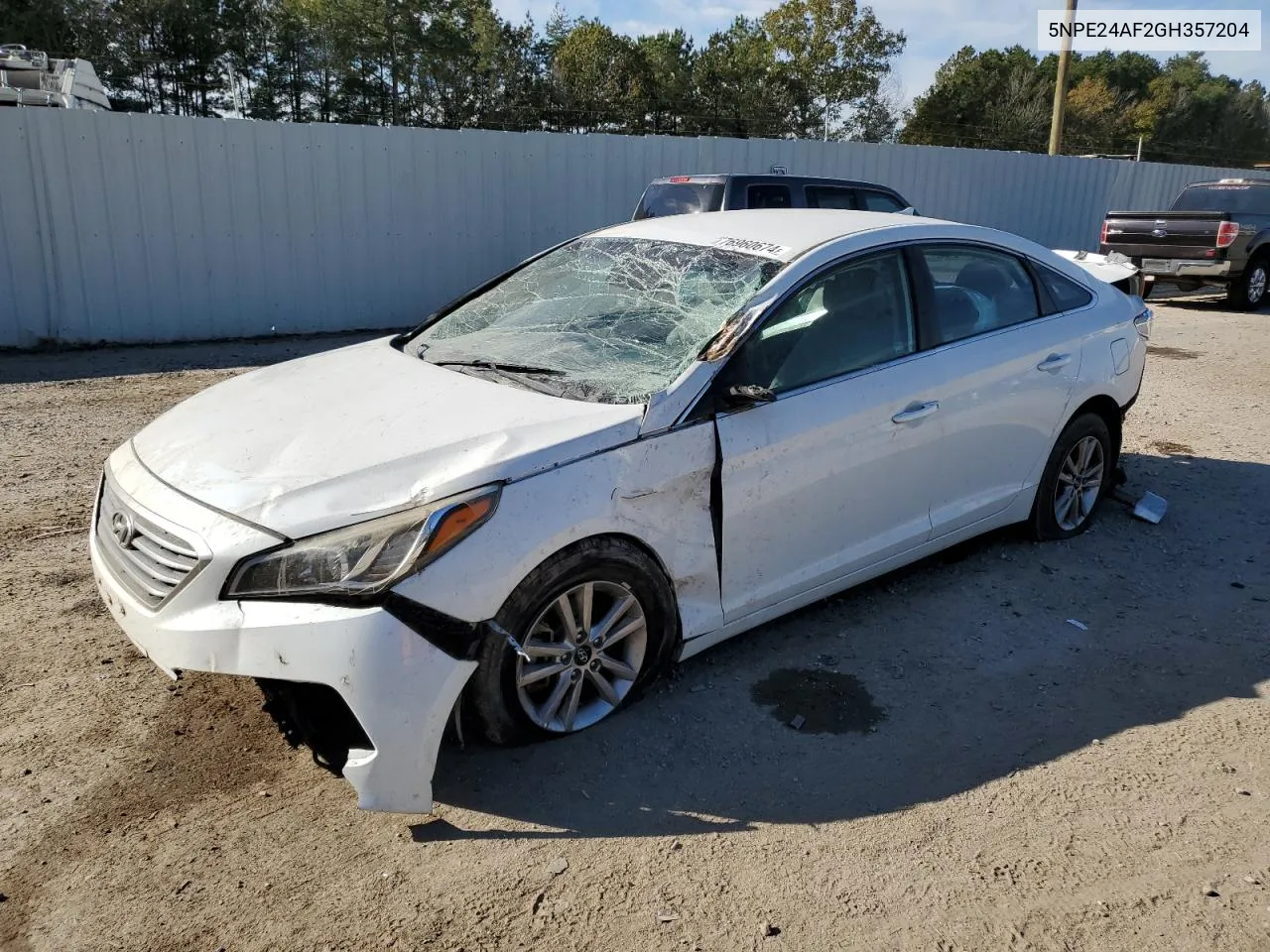 2016 Hyundai Sonata Se VIN: 5NPE24AF2GH357204 Lot: 76960674