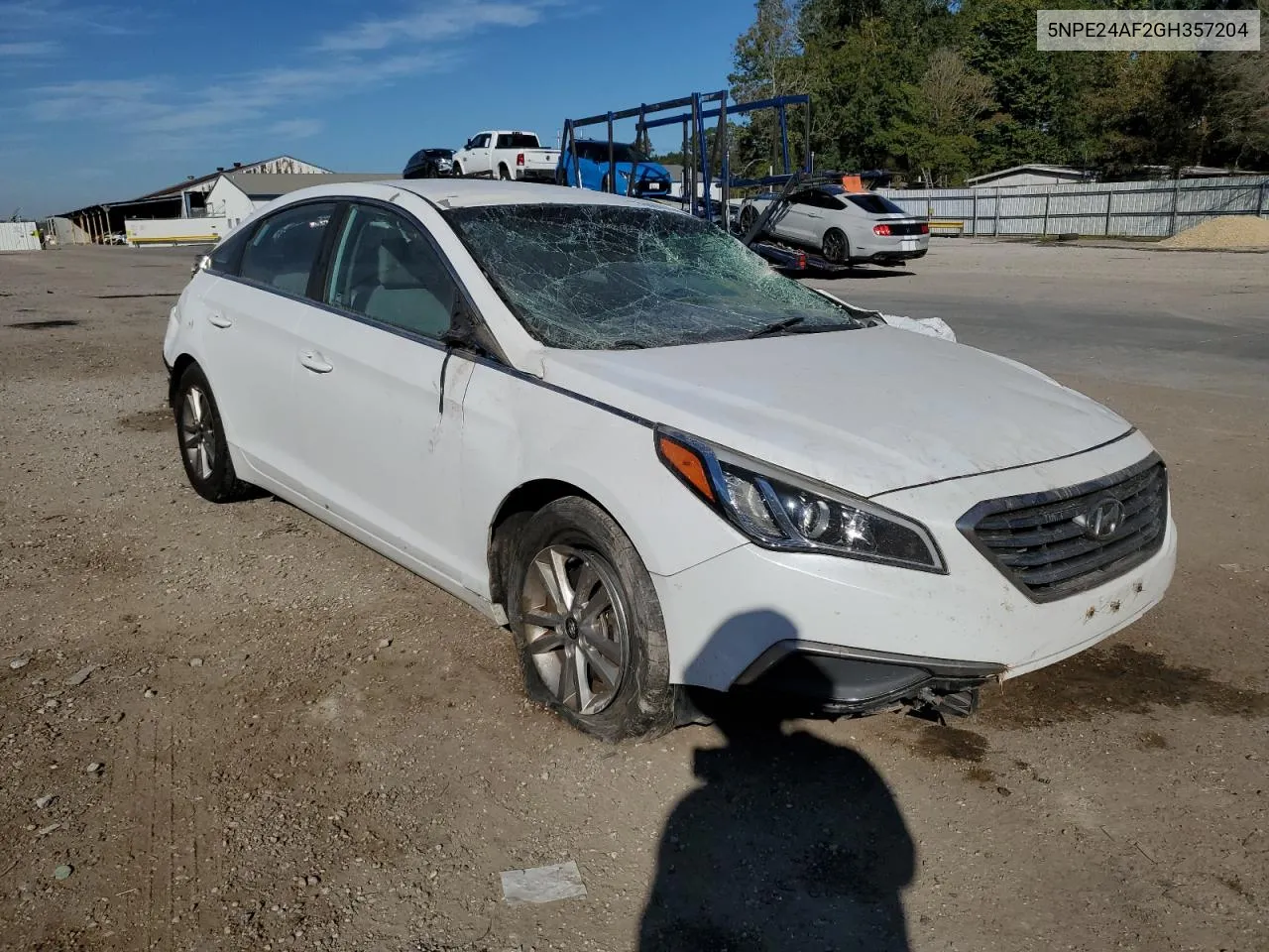 2016 Hyundai Sonata Se VIN: 5NPE24AF2GH357204 Lot: 76960674