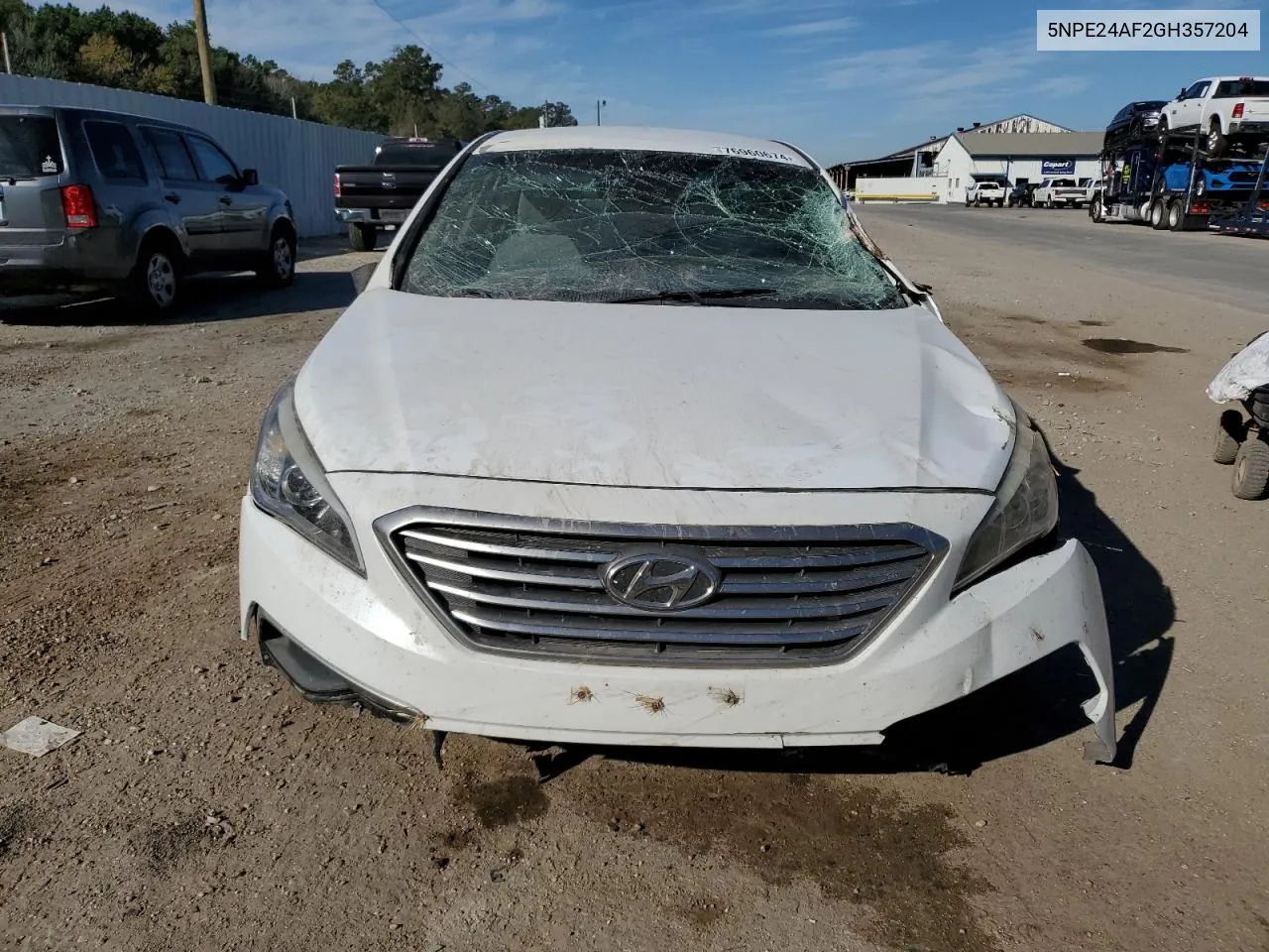 2016 Hyundai Sonata Se VIN: 5NPE24AF2GH357204 Lot: 76960674