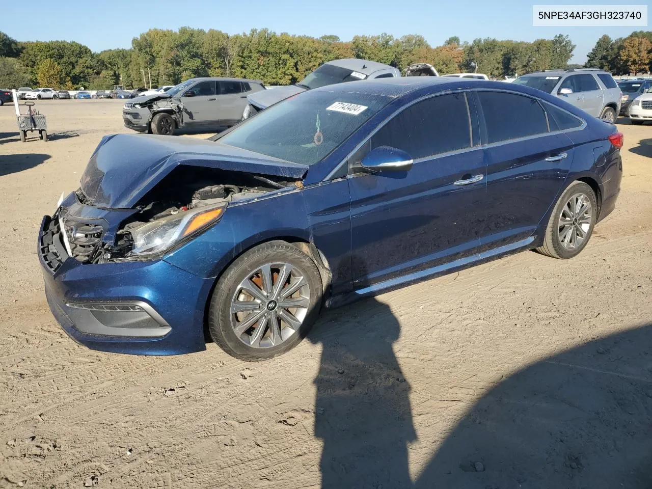 2016 Hyundai Sonata Sport VIN: 5NPE34AF3GH323740 Lot: 77143404