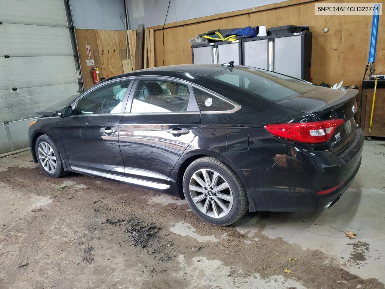 2016 Hyundai Sonata Sport VIN: 5NPE34AF4GH322774 Lot: 77163704