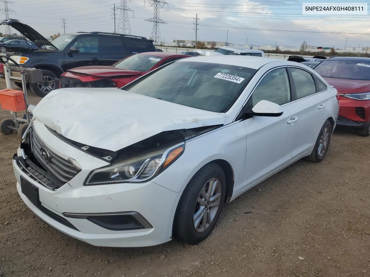 2016 Hyundai Sonata Se VIN: 5NPE24AFXGH408111 Lot: 77228354