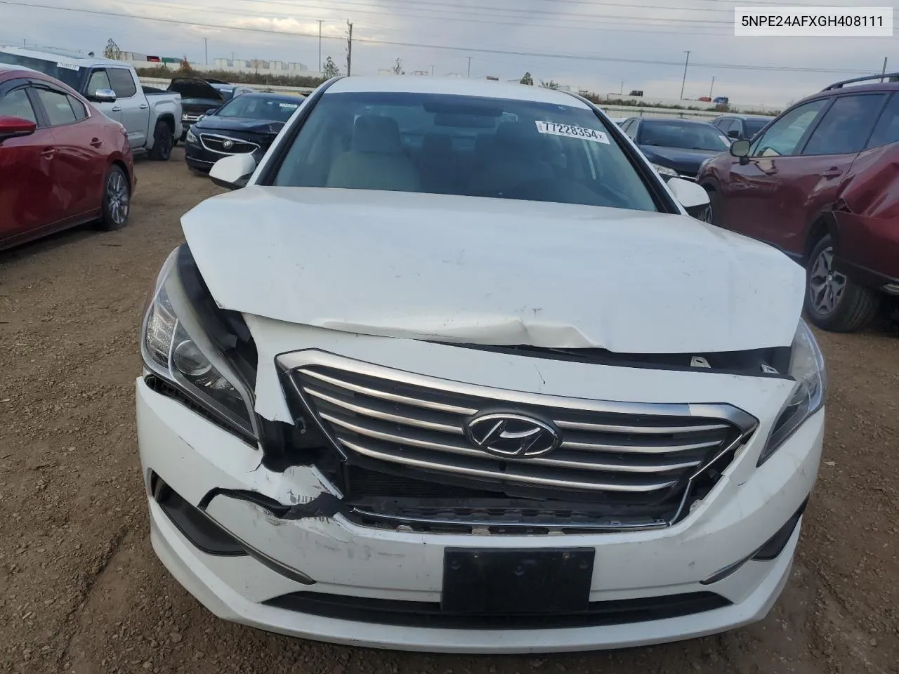 2016 Hyundai Sonata Se VIN: 5NPE24AFXGH408111 Lot: 77228354