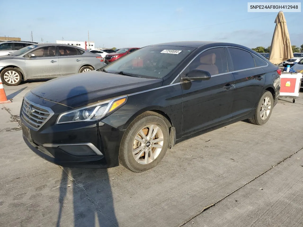 2016 Hyundai Sonata Se VIN: 5NPE24AF8GH412948 Lot: 77249584