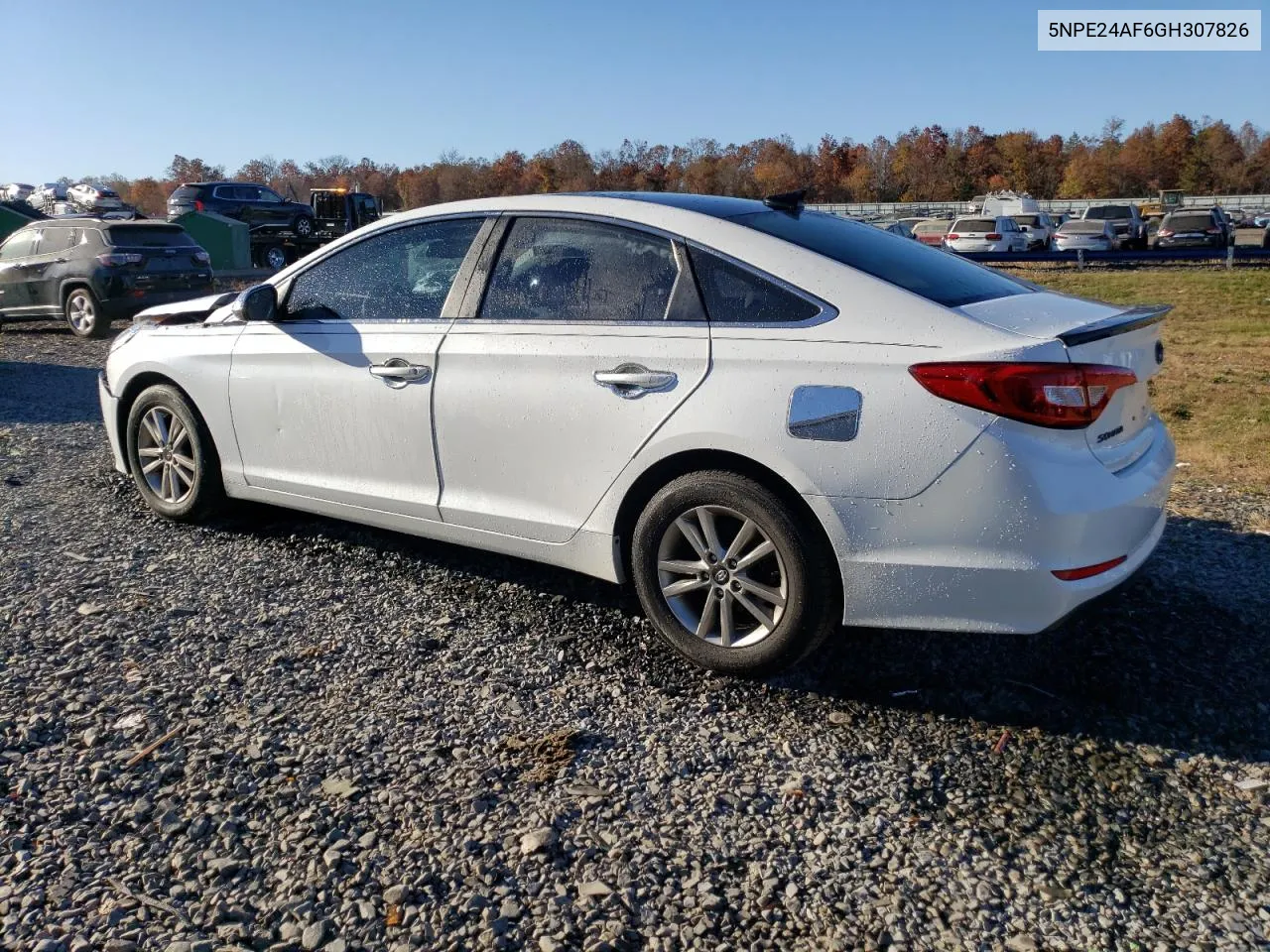 2016 Hyundai Sonata Se VIN: 5NPE24AF6GH307826 Lot: 77357674