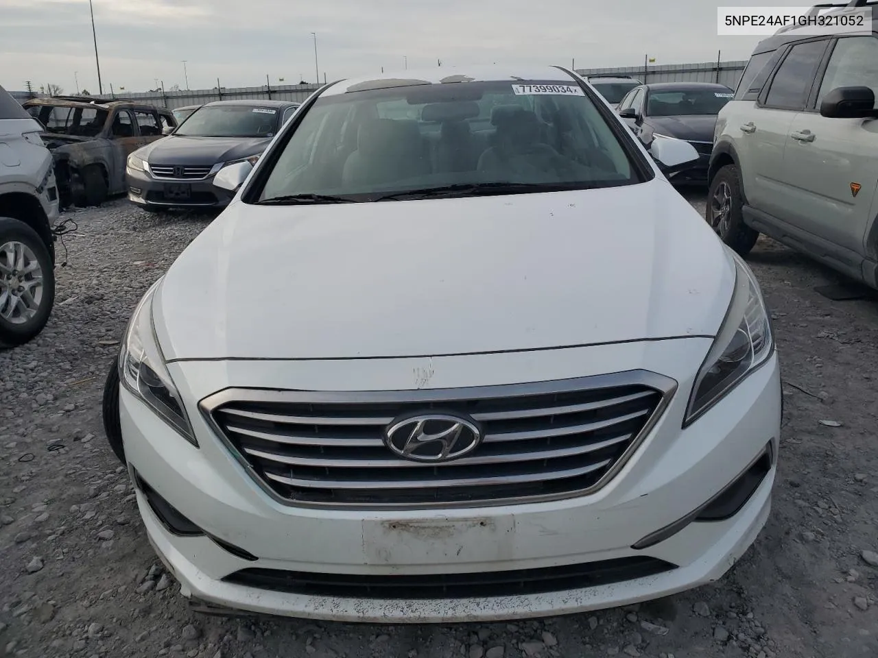 2016 Hyundai Sonata Se VIN: 5NPE24AF1GH321052 Lot: 77399034