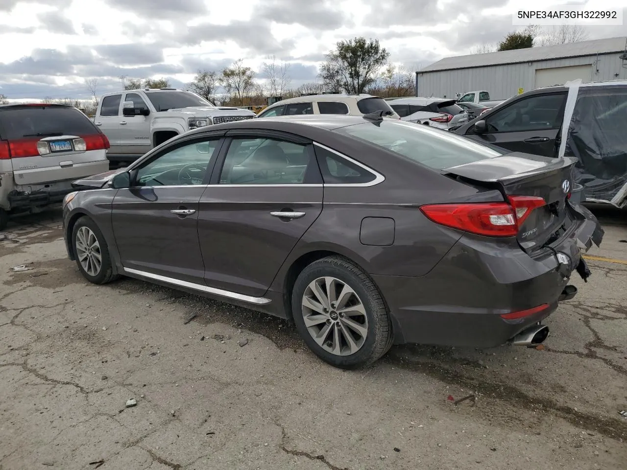 2016 Hyundai Sonata Sport VIN: 5NPE34AF3GH322992 Lot: 77435674