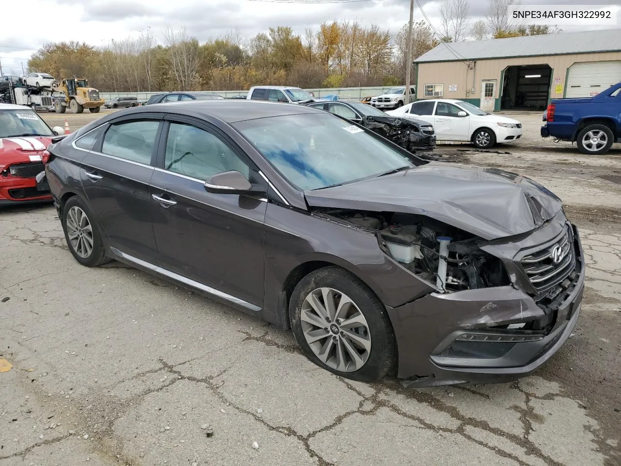 2016 Hyundai Sonata Sport VIN: 5NPE34AF3GH322992 Lot: 77435674