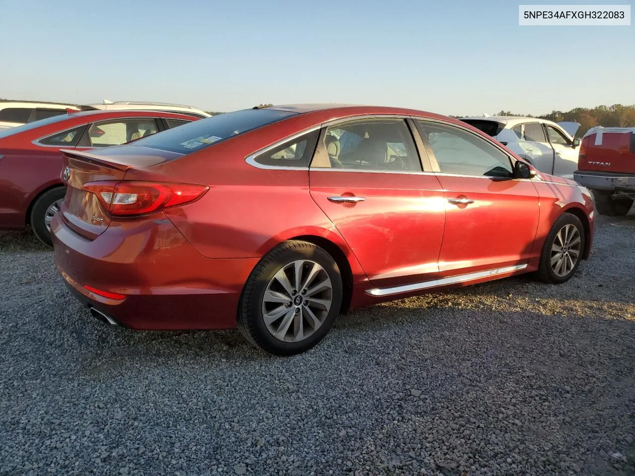 2016 Hyundai Sonata Sport VIN: 5NPE34AFXGH322083 Lot: 77447824