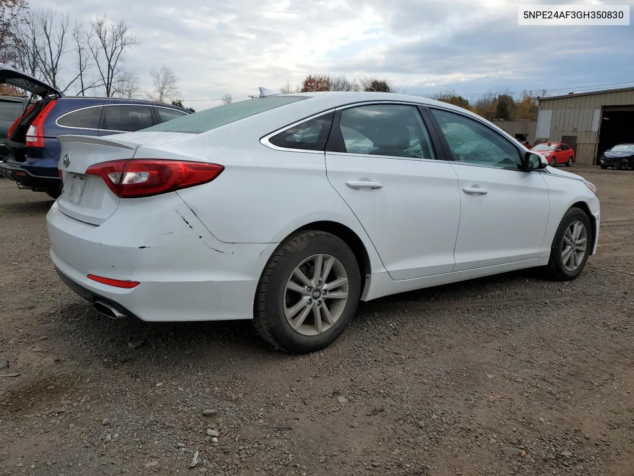 2016 Hyundai Sonata Se VIN: 5NPE24AF3GH350830 Lot: 77524544