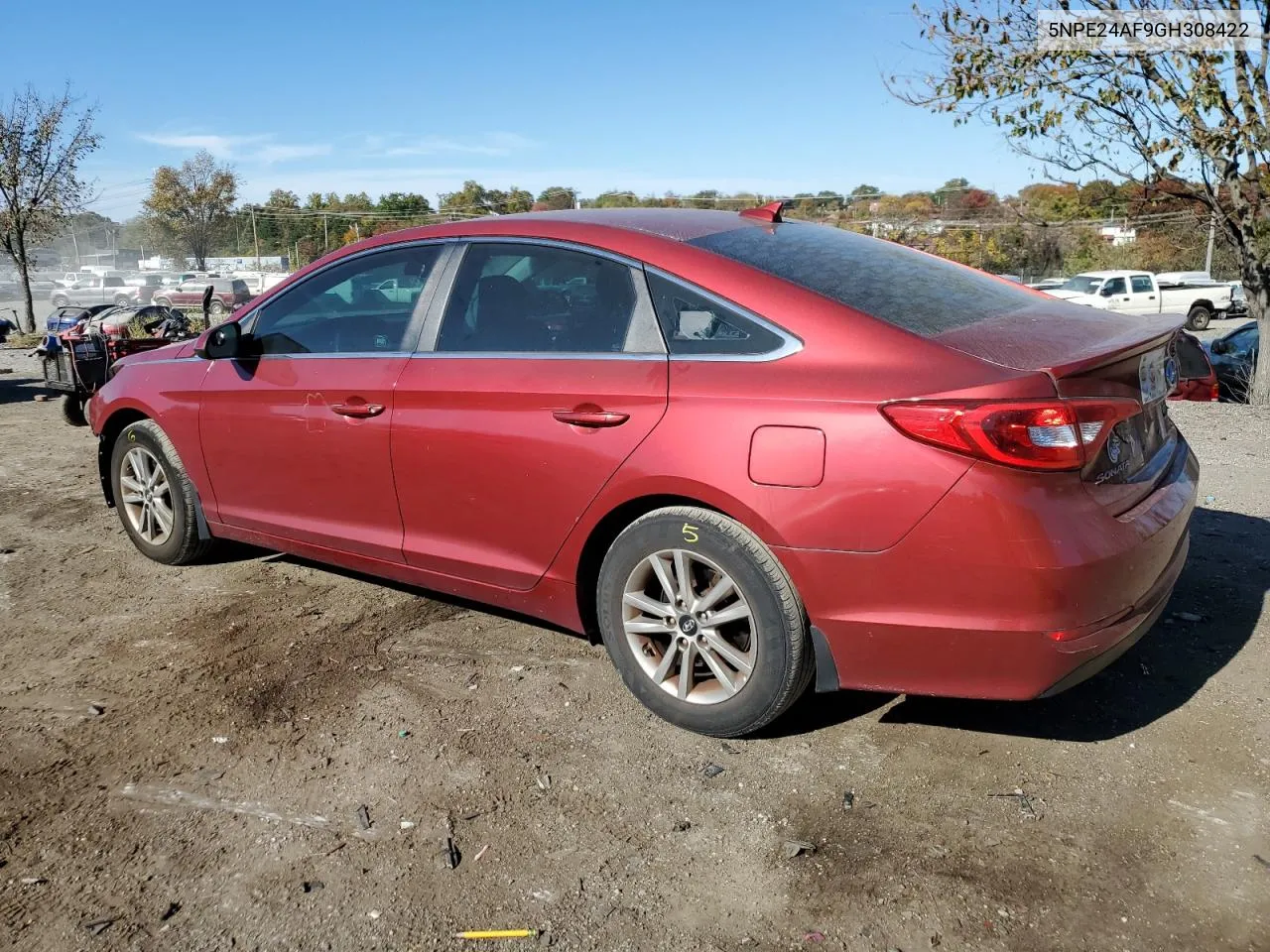 2016 Hyundai Sonata Se VIN: 5NPE24AF9GH308422 Lot: 77577314