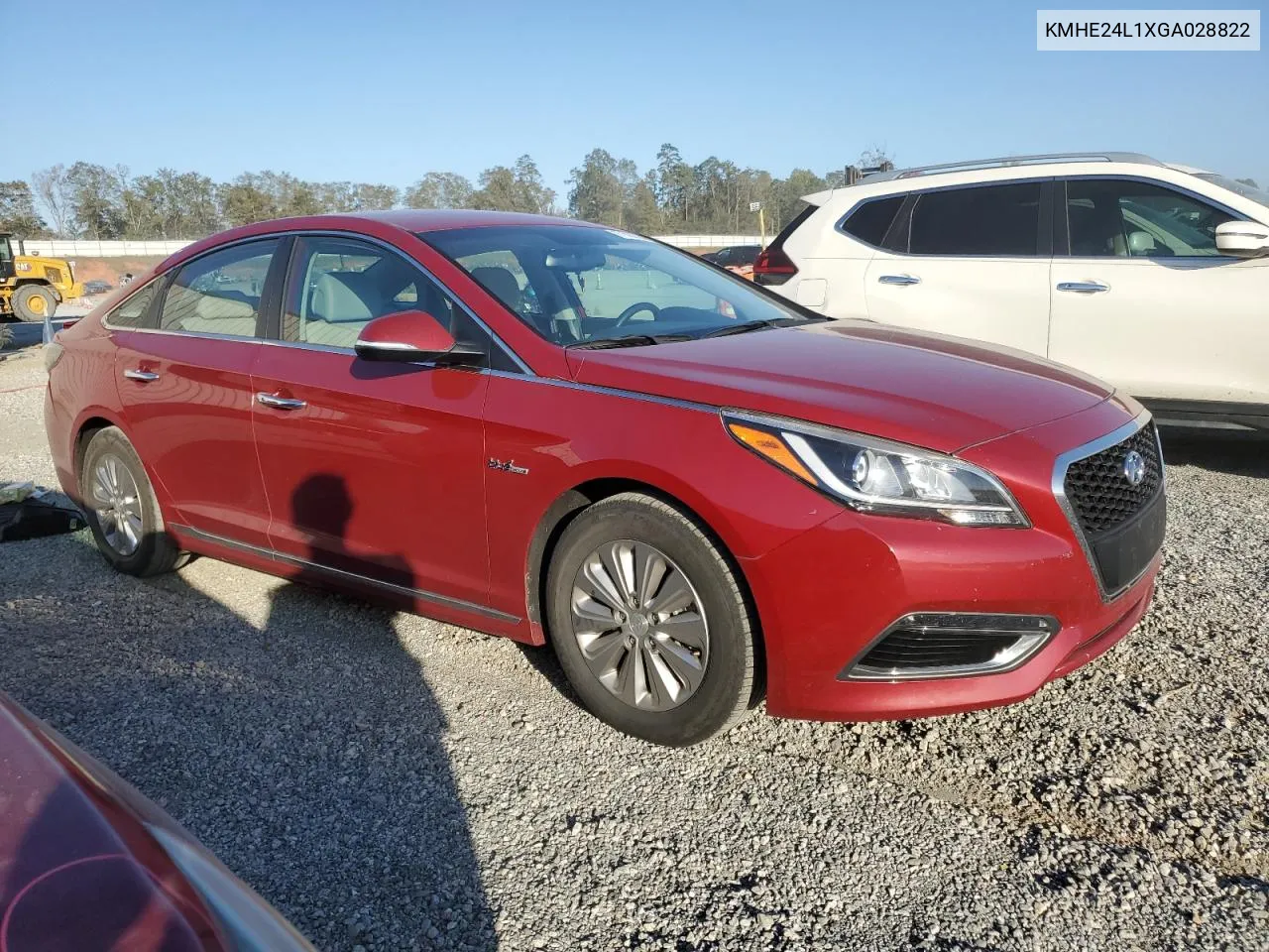 2016 Hyundai Sonata Hybrid VIN: KMHE24L1XGA028822 Lot: 77592964