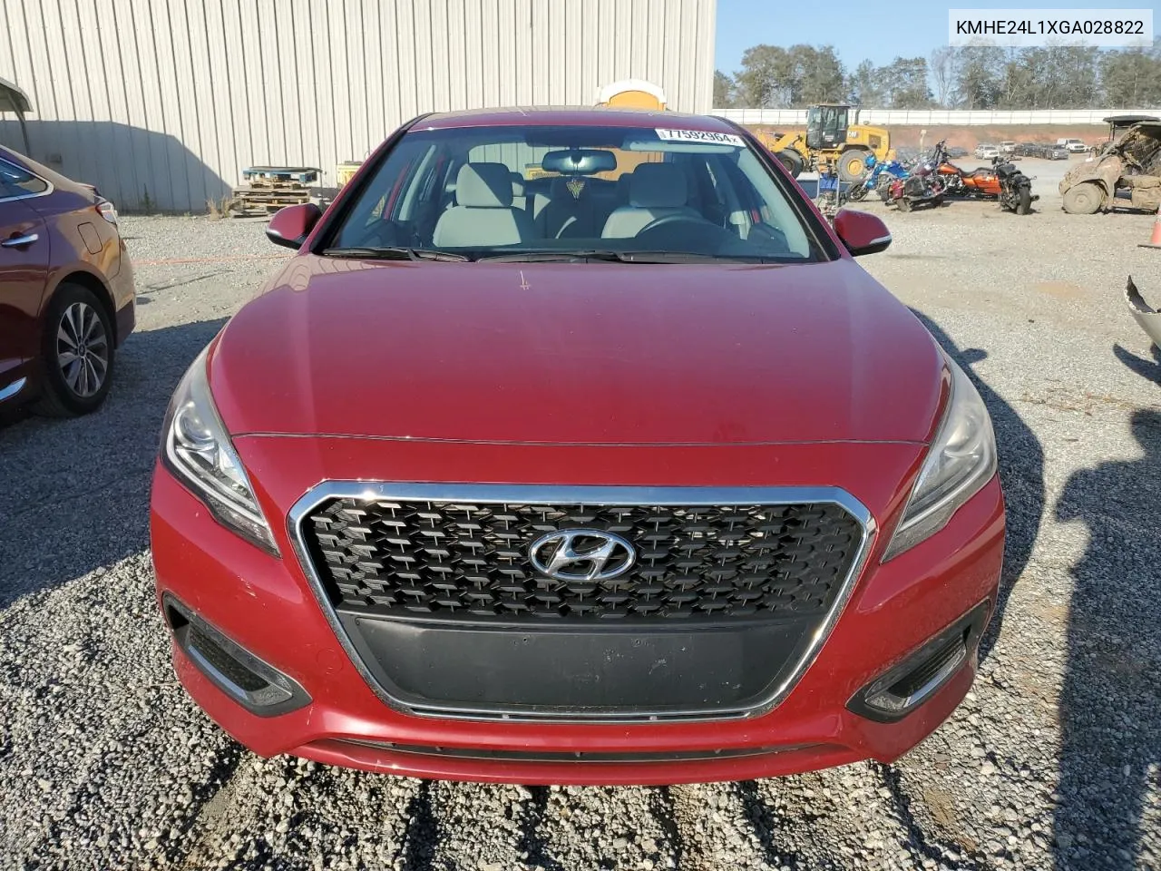 2016 Hyundai Sonata Hybrid VIN: KMHE24L1XGA028822 Lot: 77592964