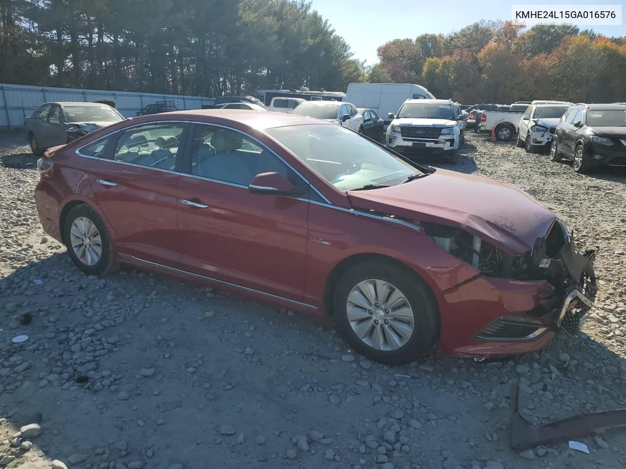 2016 Hyundai Sonata Hybrid VIN: KMHE24L15GA016576 Lot: 77605024