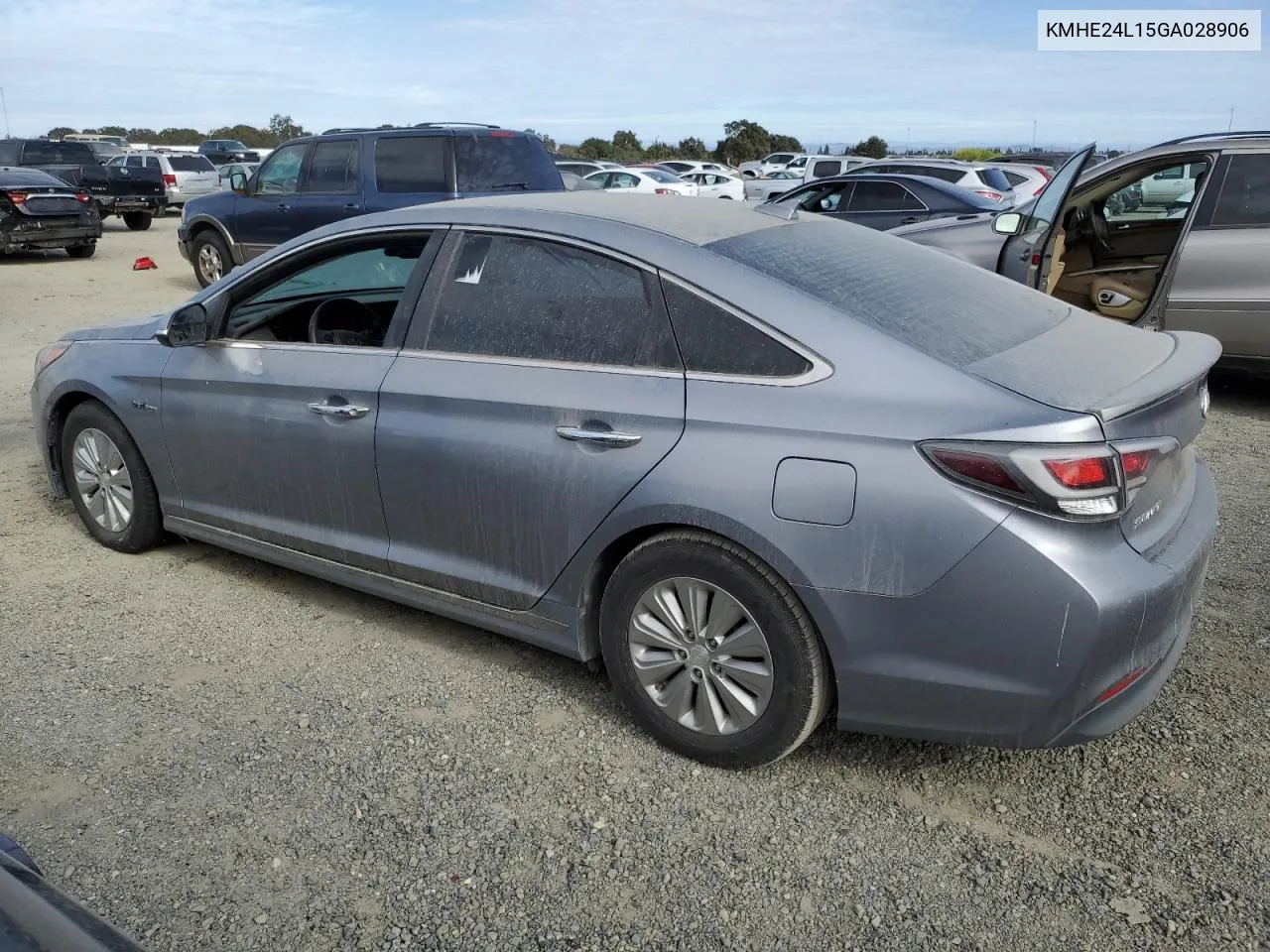 2016 Hyundai Sonata Hybrid VIN: KMHE24L15GA028906 Lot: 77929304