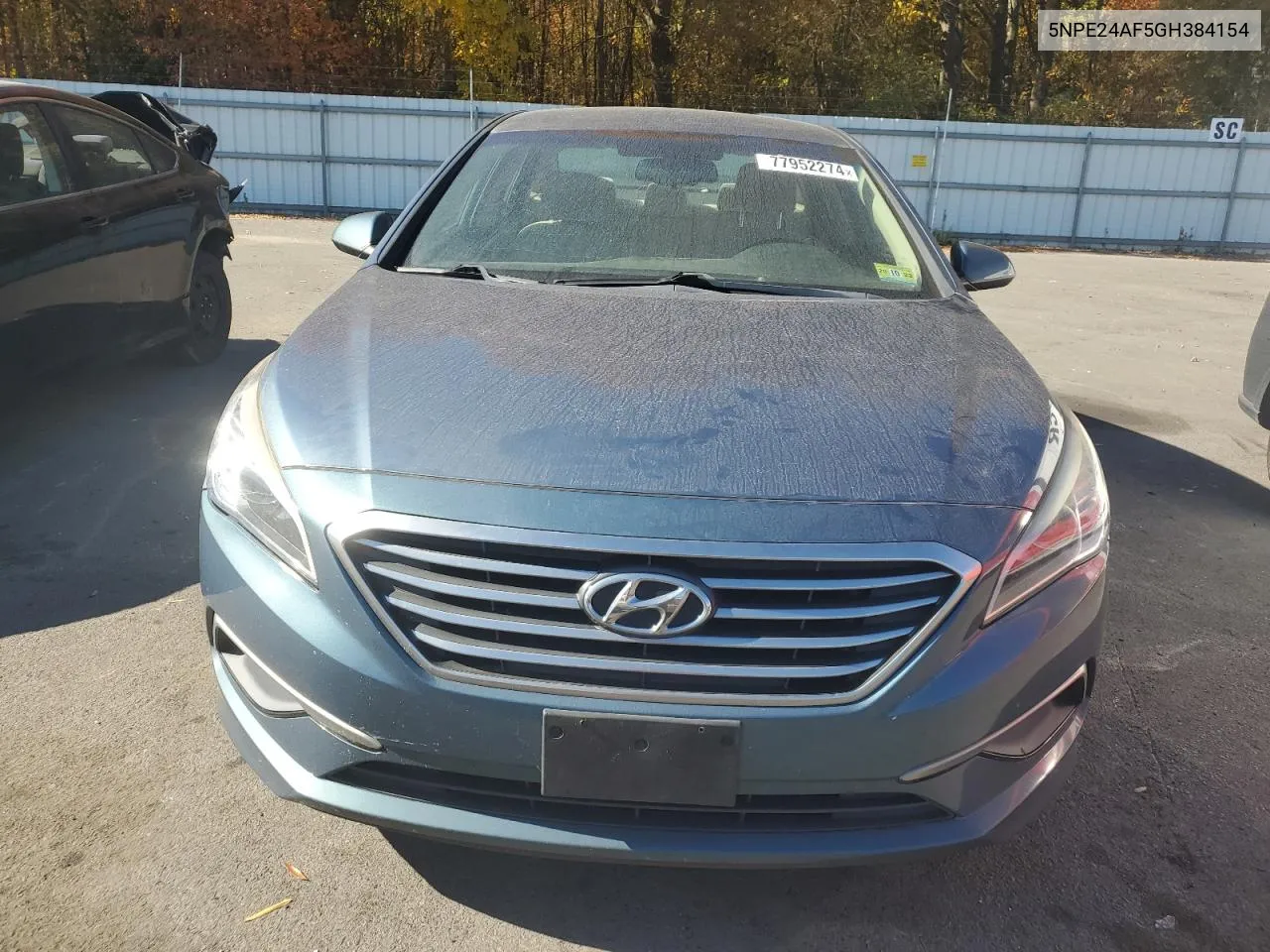 2016 Hyundai Sonata Se VIN: 5NPE24AF5GH384154 Lot: 77952274