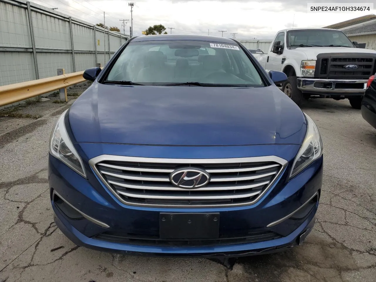 2016 Hyundai Sonata Se VIN: 5NPE24AF1GH334674 Lot: 78104034