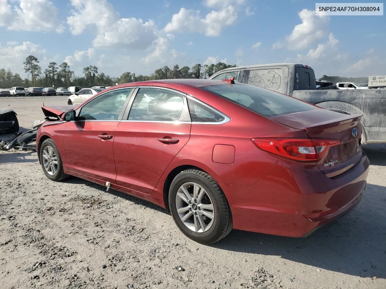 2016 Hyundai Sonata Se VIN: 5NPE24AF7GH308094 Lot: 78235434