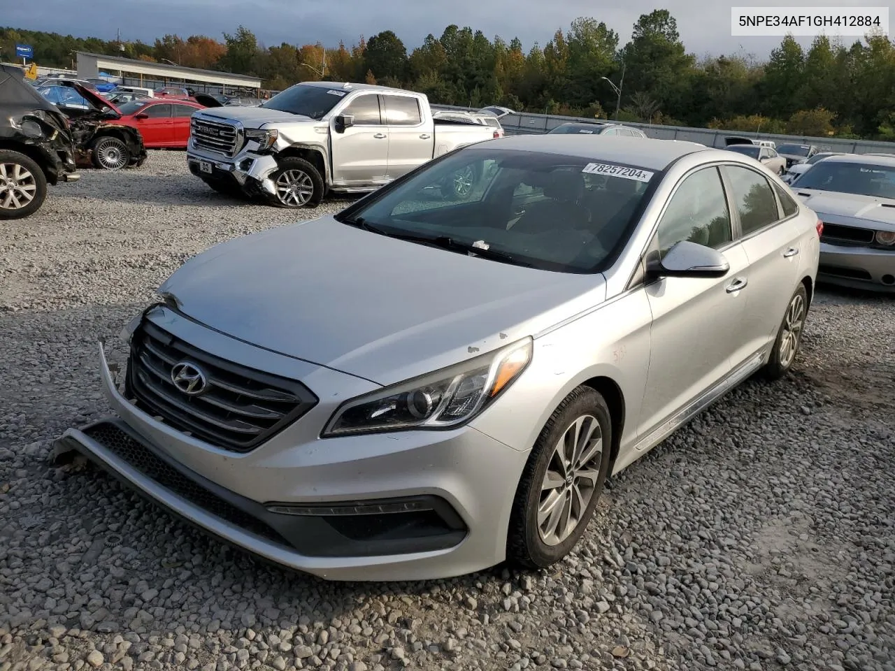 2016 Hyundai Sonata Sport VIN: 5NPE34AF1GH412884 Lot: 78257204