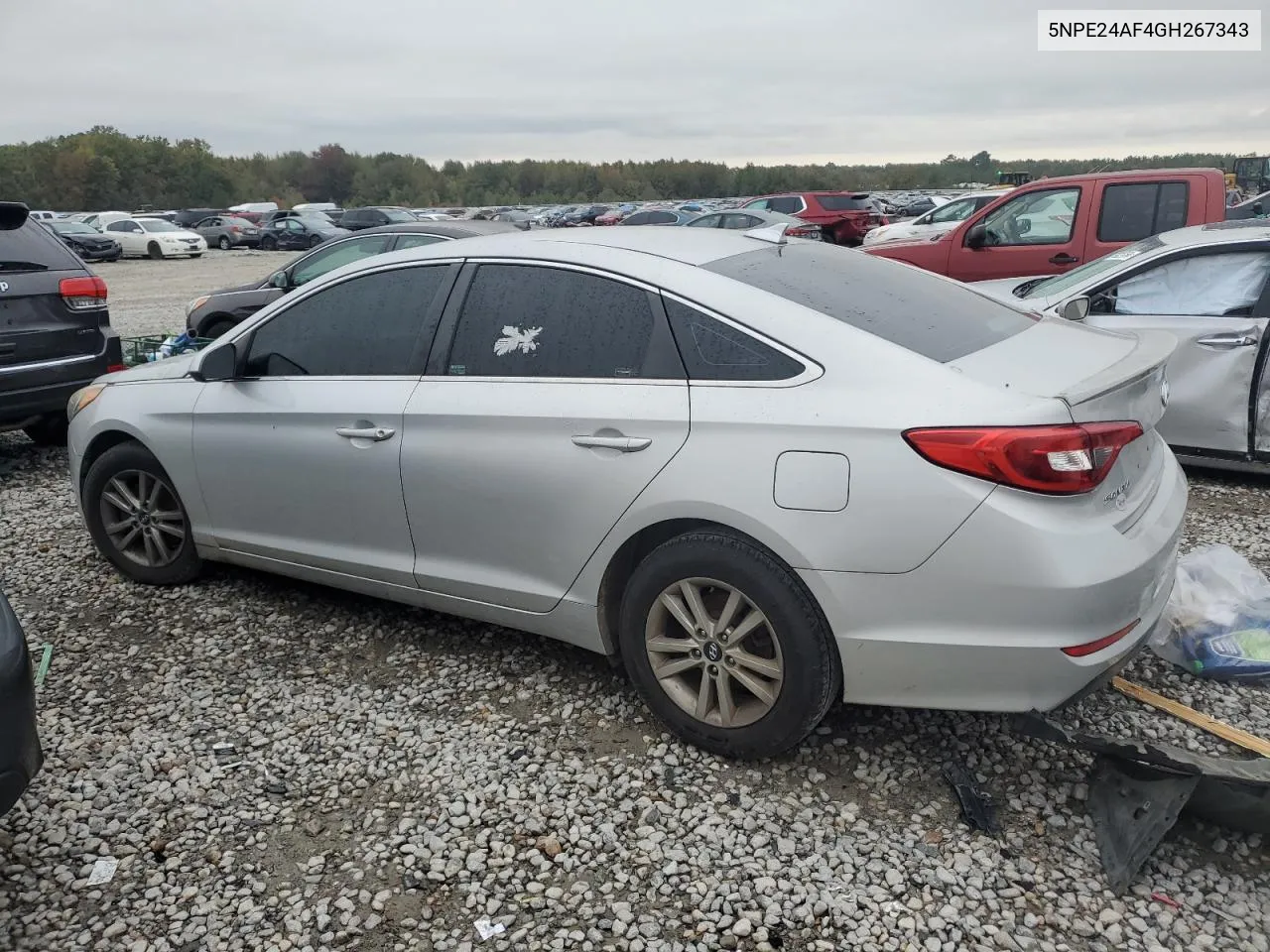 2016 Hyundai Sonata Se VIN: 5NPE24AF4GH267343 Lot: 78429894