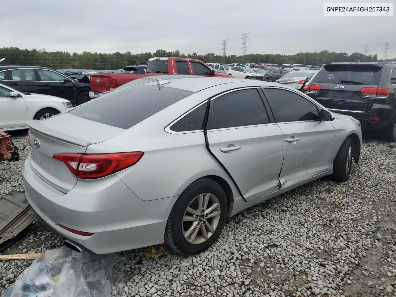 2016 Hyundai Sonata Se VIN: 5NPE24AF4GH267343 Lot: 78429894