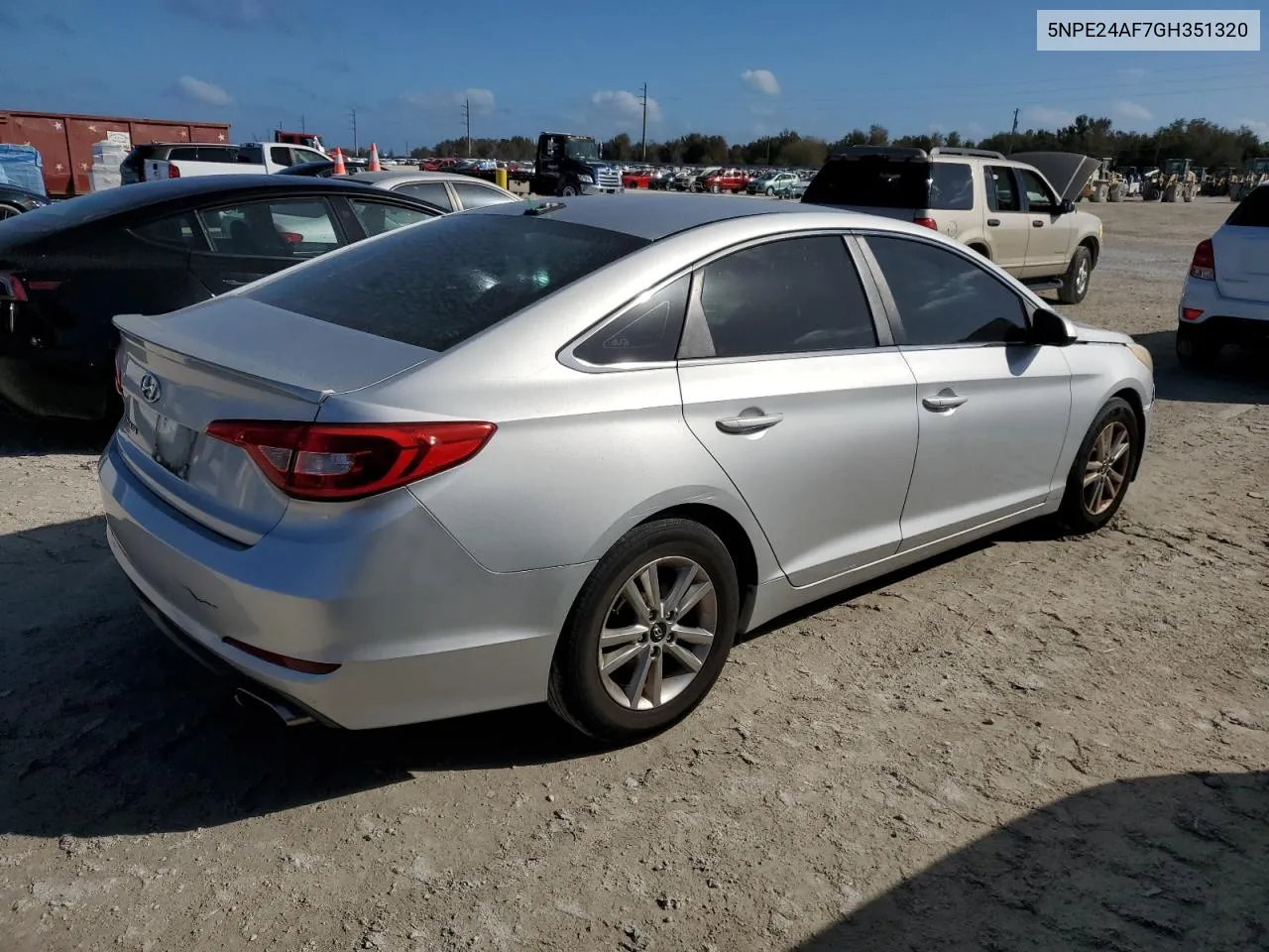 2016 Hyundai Sonata Se VIN: 5NPE24AF7GH351320 Lot: 78582484