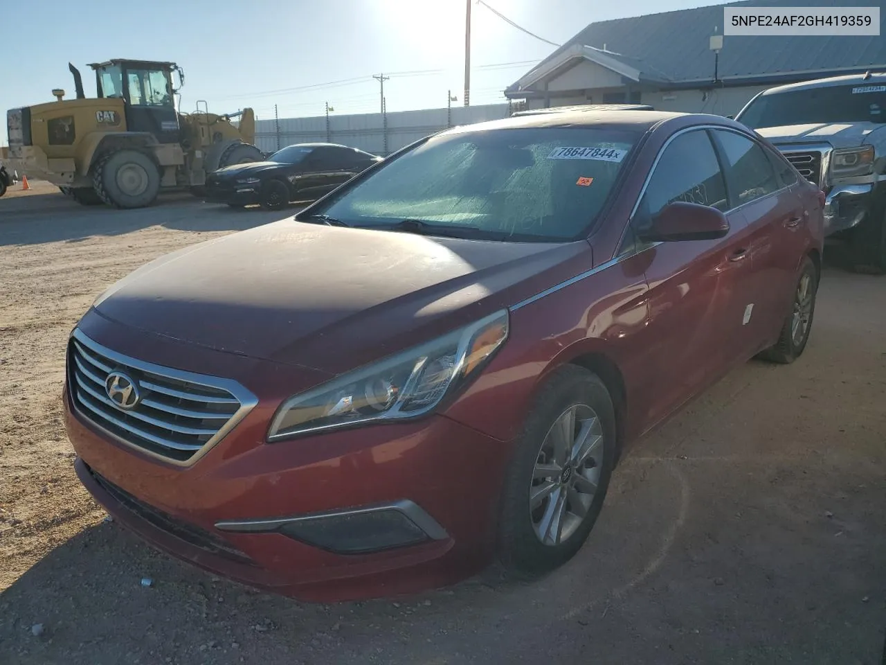 2016 Hyundai Sonata Se VIN: 5NPE24AF2GH419359 Lot: 78647844