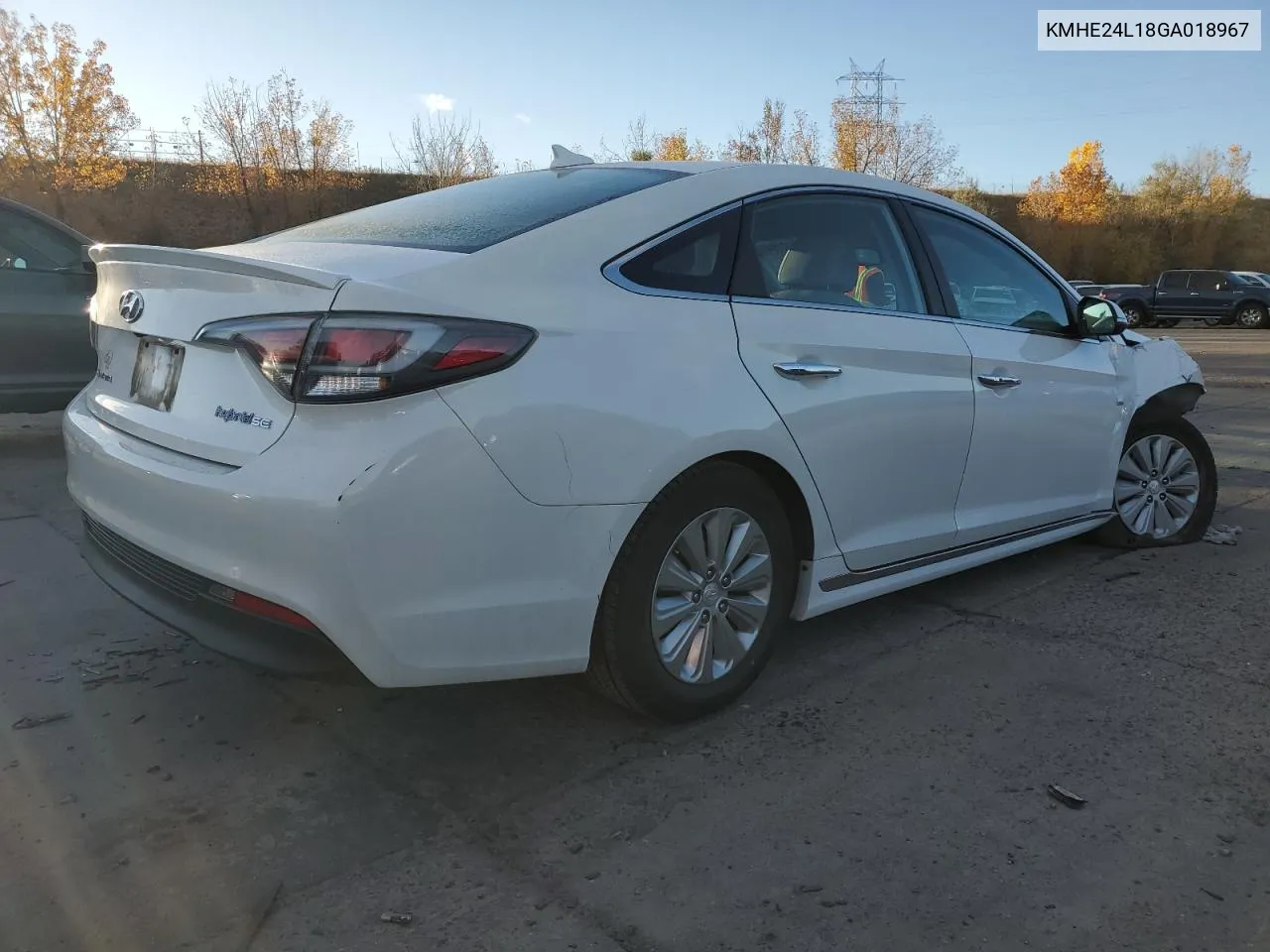 2016 Hyundai Sonata Hybrid VIN: KMHE24L18GA018967 Lot: 78942194