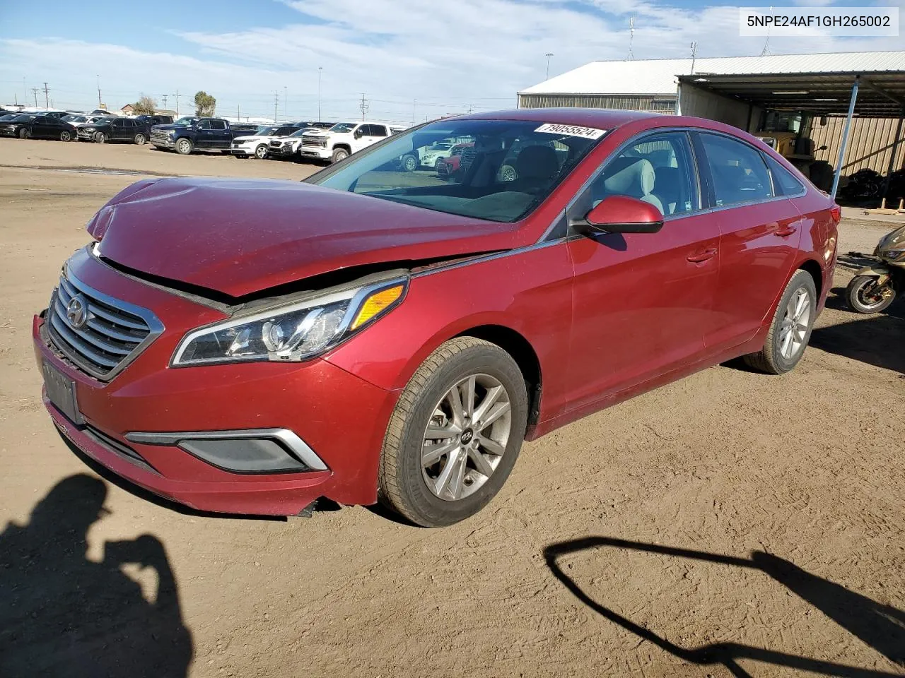 2016 Hyundai Sonata Se VIN: 5NPE24AF1GH265002 Lot: 79055524