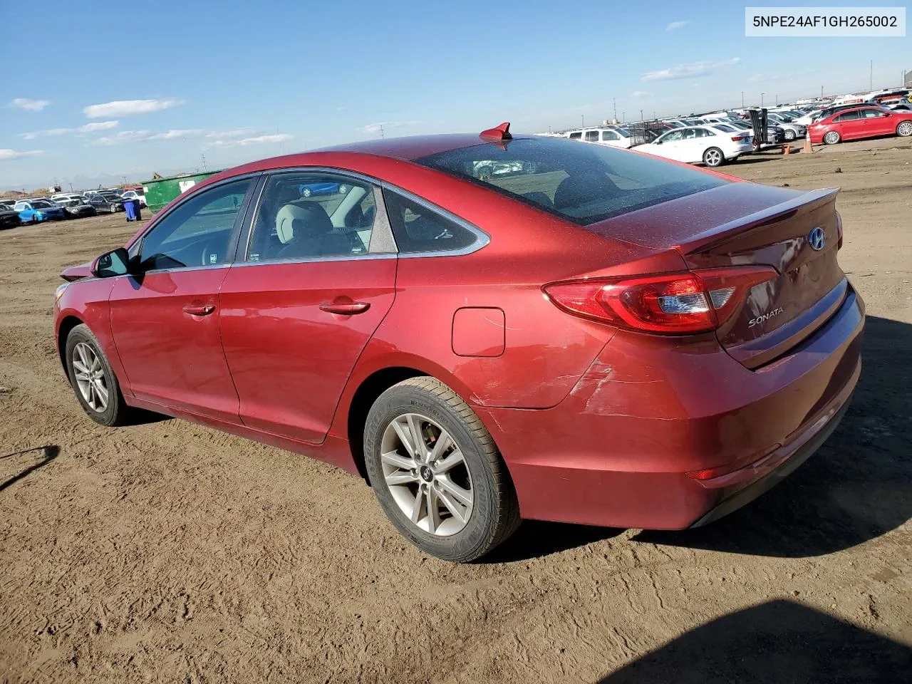 2016 Hyundai Sonata Se VIN: 5NPE24AF1GH265002 Lot: 79055524