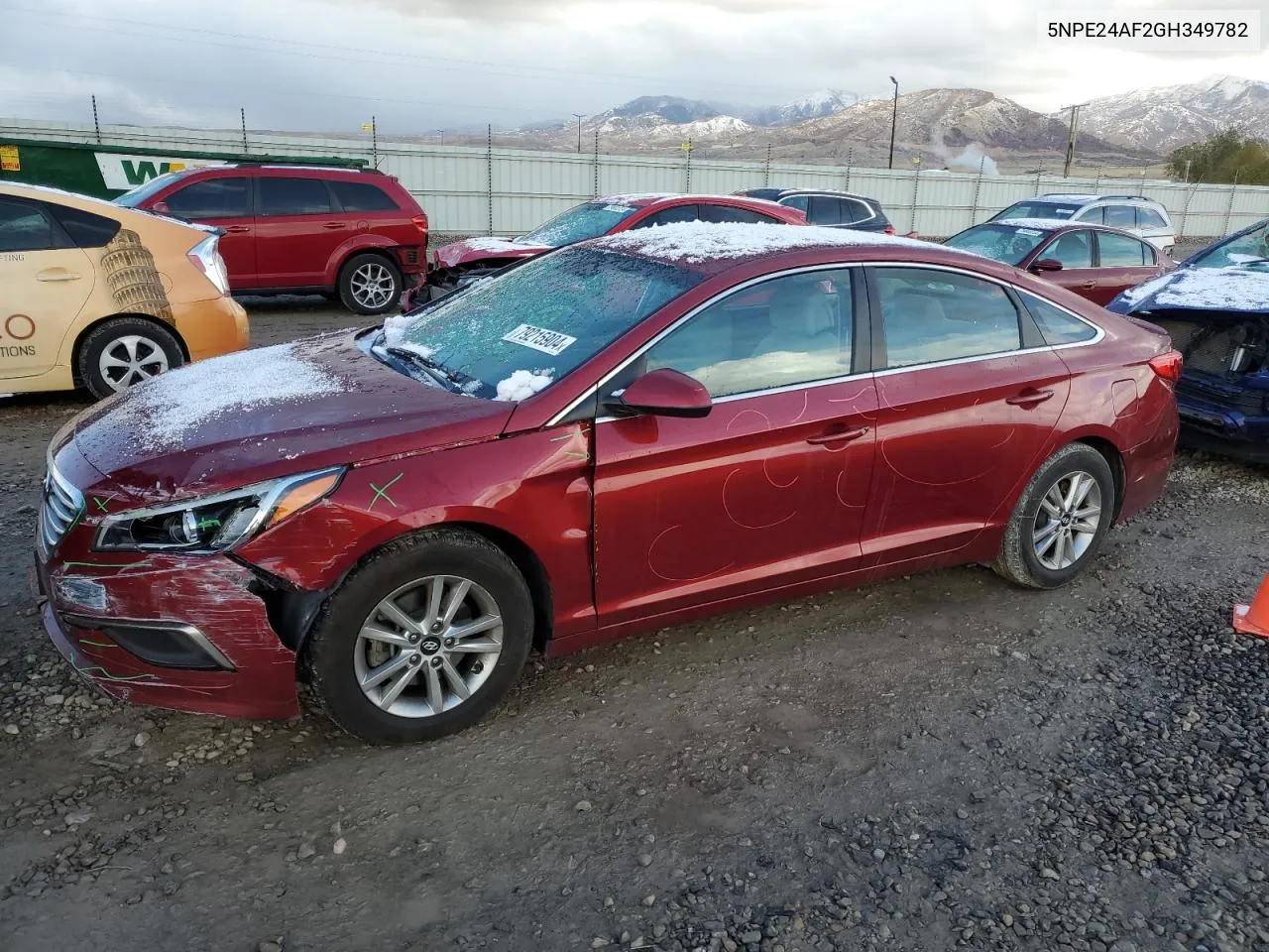 2016 Hyundai Sonata Se VIN: 5NPE24AF2GH349782 Lot: 79215904