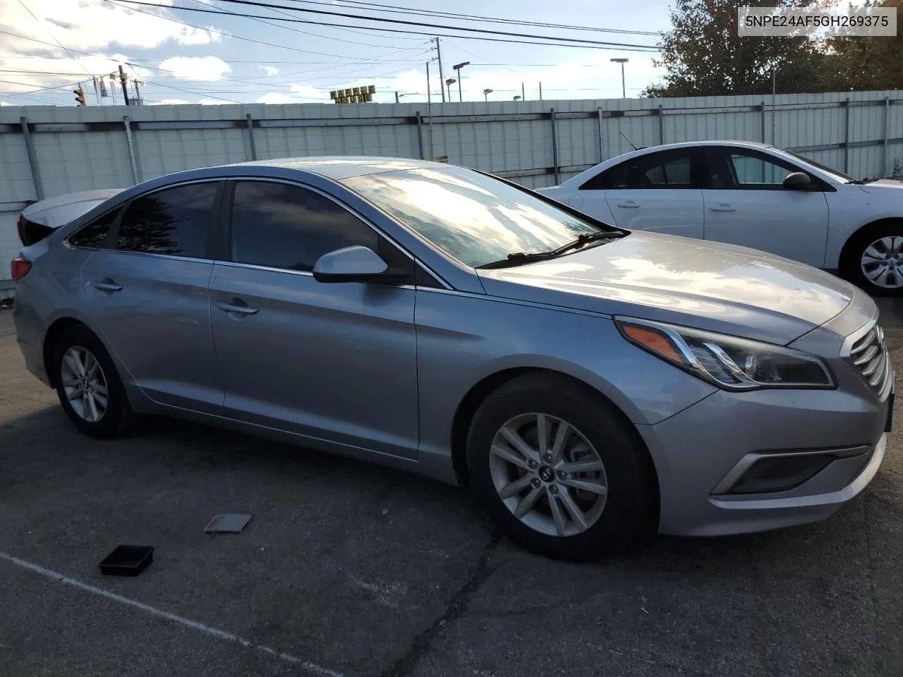 2016 Hyundai Sonata Se VIN: 5NPE24AF5GH269375 Lot: 79523984