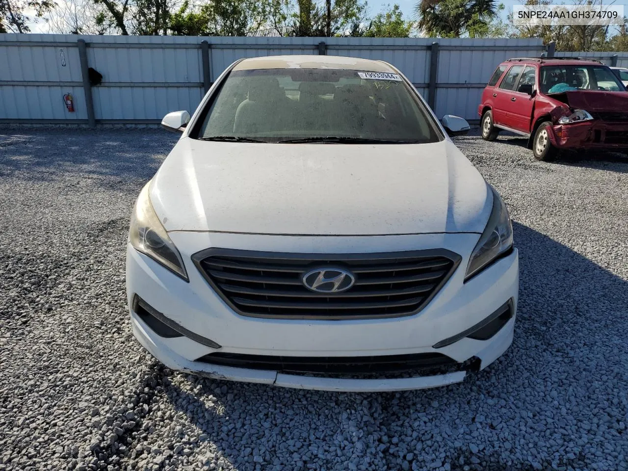 2016 Hyundai Sonata Eco VIN: 5NPE24AA1GH374709 Lot: 79933944