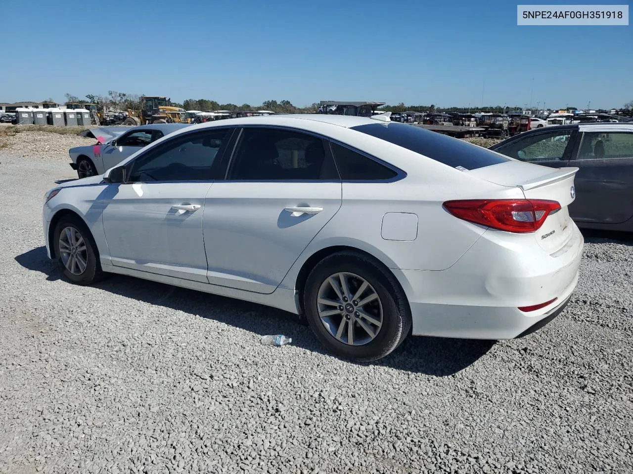 2016 Hyundai Sonata Se VIN: 5NPE24AF0GH351918 Lot: 80770494