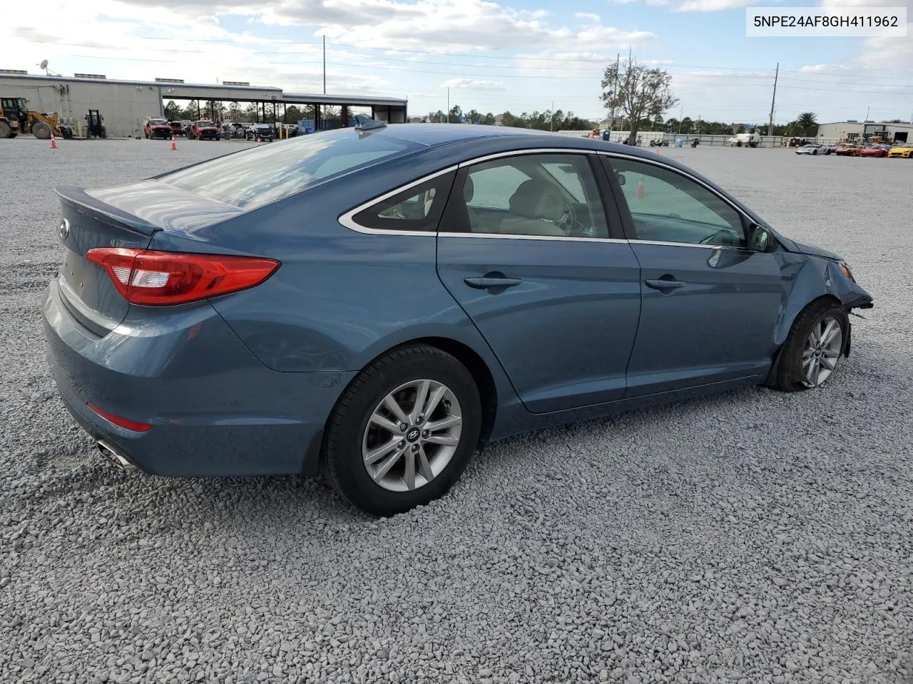 2016 Hyundai Sonata Se VIN: 5NPE24AF8GH411962 Lot: 81047434