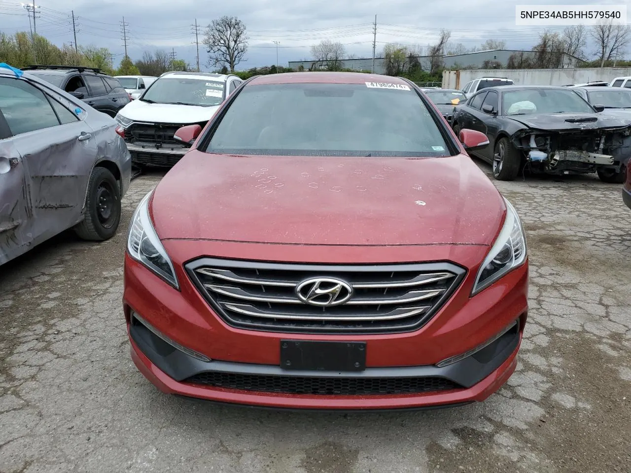 2017 Hyundai Sonata Sport VIN: 5NPE34AB5HH579540 Lot: 47985474